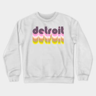 Detroit Michigan Pride Retro Style Represent Crewneck Sweatshirt